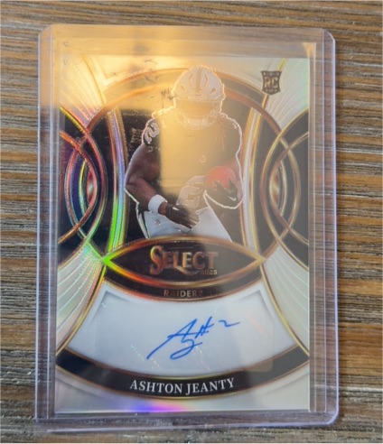 2025 Panini Select Rookie Signatures #RSI-AKY Ashton Jeanty — front
