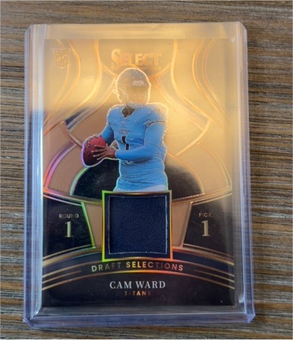 2025 Panini Select Cam Ward Draft Selections Patch — front