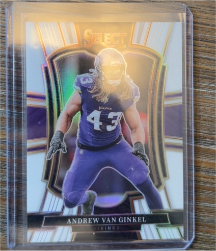 2024 Panini Select #6 Andrew Van Ginkel Silver Prizm Die-Cut — front