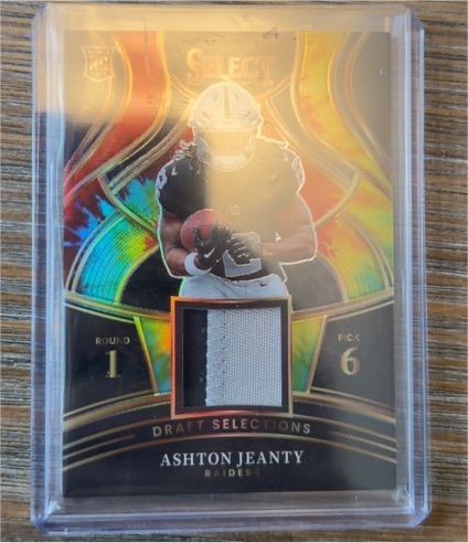 2025 Panini Select #DSM-AJY Ashton Jeanty Draft Selections — front
