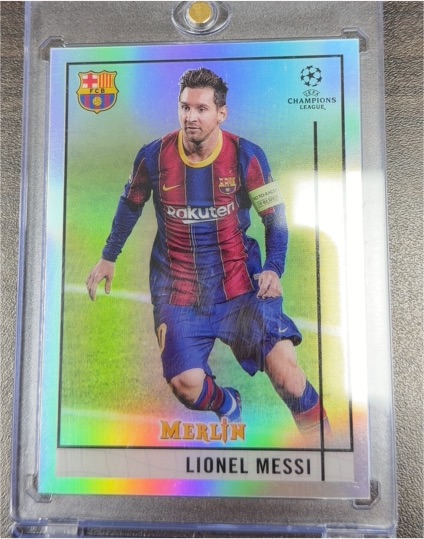 2020-21 Topps Merlin #1 Lionel Messi — front