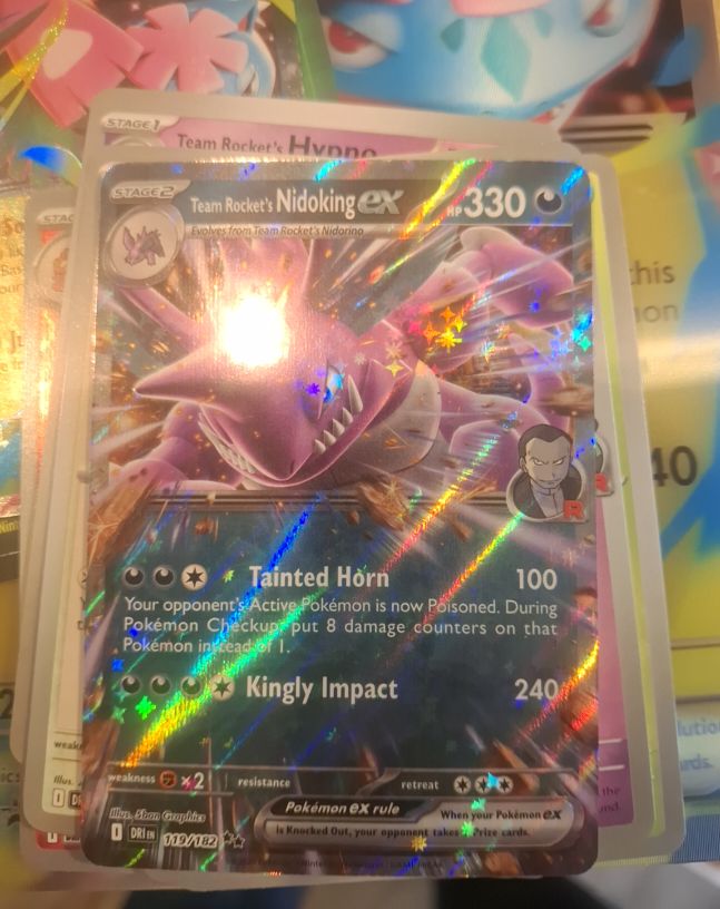 Team Rocket's Nidoking ex 119/182 Scarlet & Violet: Destined Rivals — front