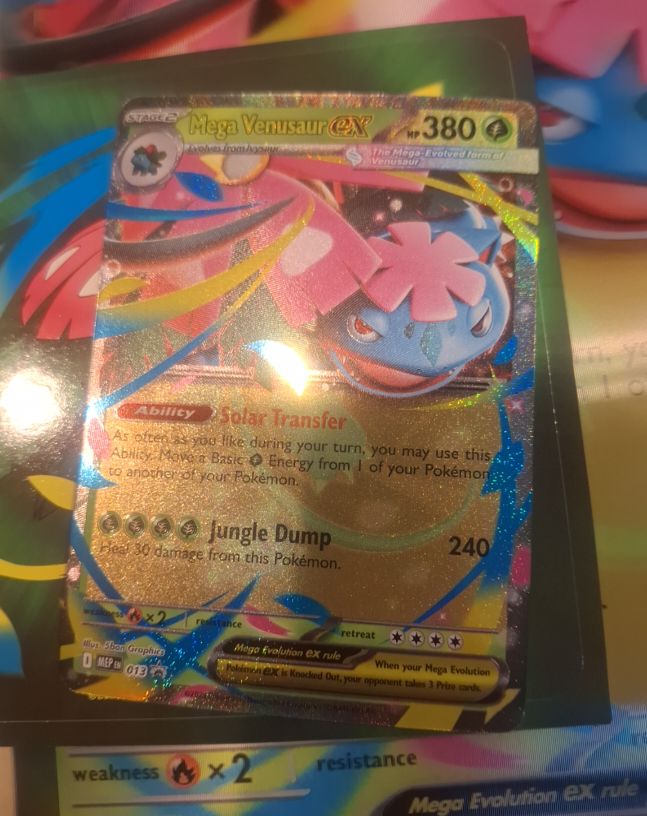 2025 Pokémon TCG Mega Venusaur EX #013 Mega Evolution Black Star Promo — front