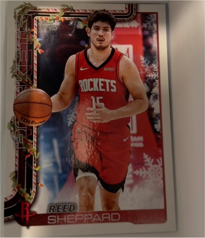 2025-26 Topps Holiday #H143 Reed Sheppard — front