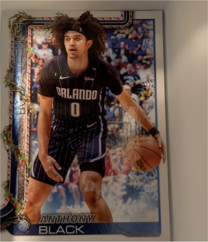 2025-26 Topps Holiday #H70 Anthony Black — front