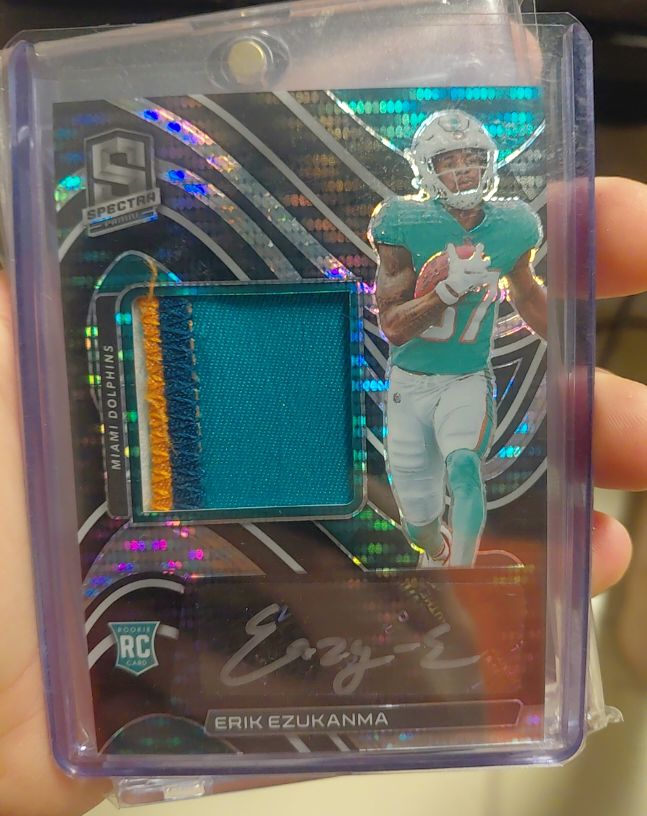 2022 Panini Spectra #235 Erik Ezukanma Rookie Patch Autographs — front