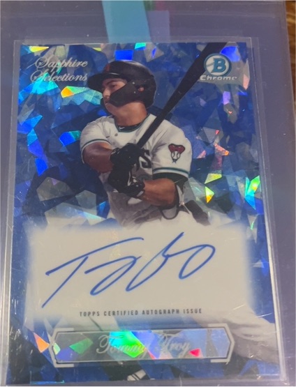 2023 Bowman Draft Sapphire Selections #SSA-TT Tommy Troy — front