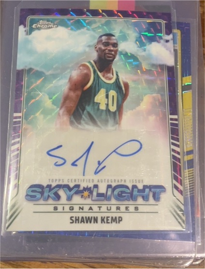 2024-25 Topps Chrome #SLS-SK Shawn Kemp Sky-Light Signatures — front