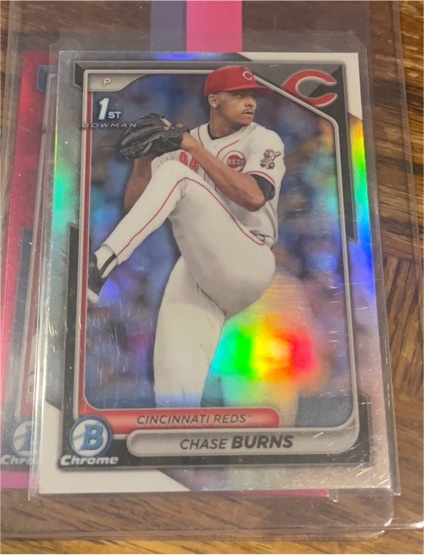 2024 Bowman Draft Chrome #BDC-55 Chase Burns — front