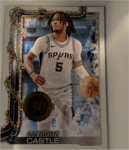2025-26 Topps Holiday #H158 Stephon Castle — front