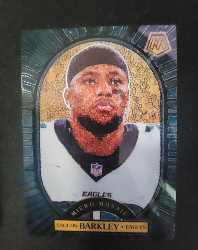 2025 Panini Mosaic #5 Saquon Barkley Micro Mosaic Philadelphia Eagles — front