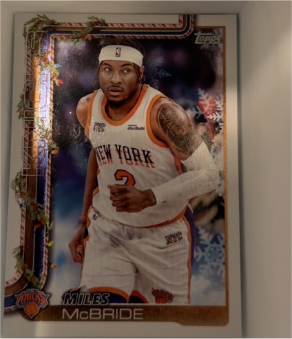 2025 Topps Holiday #H15 Miles McBride — front