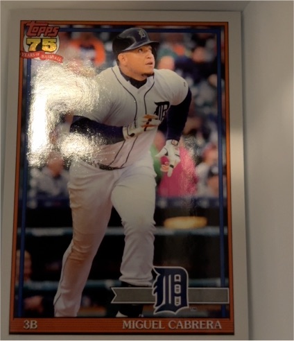 2026 Topps Series 1 1991 #T91-47 Miguel Cabrera — front