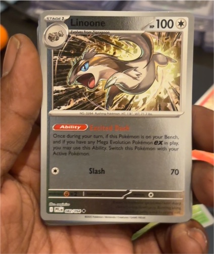 2025 Pokémon ME02: Phantasmal Flames #082 Linoone — front
