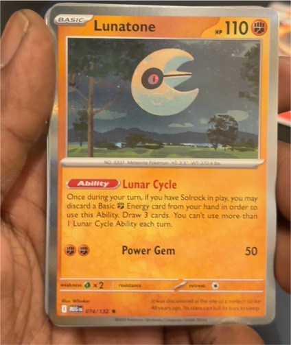 2016 Pokemon TCG #074 Lunatone — front