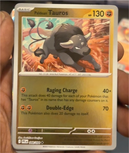2025 Pokémon Paldean Tauros #048 — front