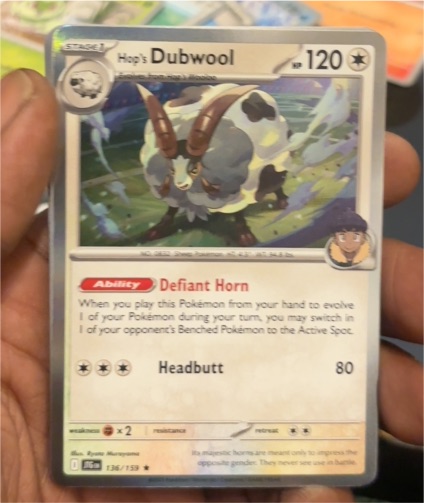 2025 Pokemon Journey Together #136 Hop's Dubwool — front