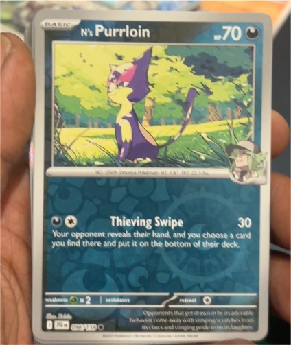 2025 Pokemon Journey Together #096 N's Purrloin — front