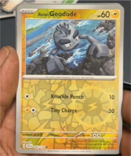 2024 Pokemon TCG Journey Together #044 Alolan Geodude — front