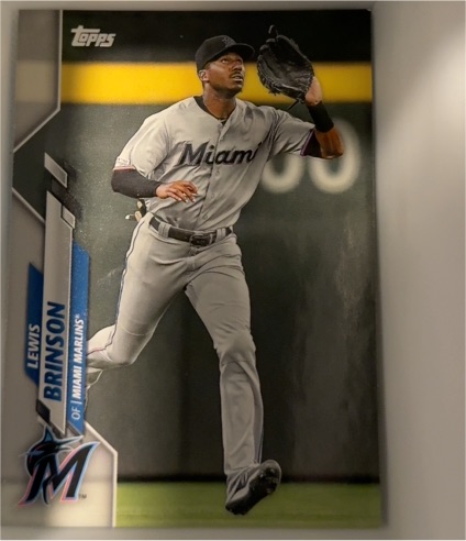 2020 Topps #42 Lewis Brinson — front