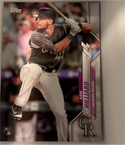 2020 Topps Series 1 #12 Sam Hilliard Rookie Card — front