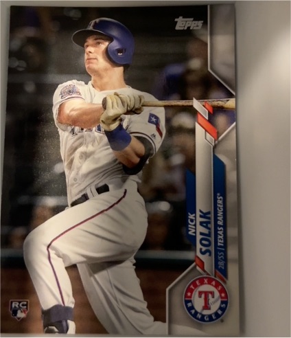 2020 Topps #166 Nick Solak — front
