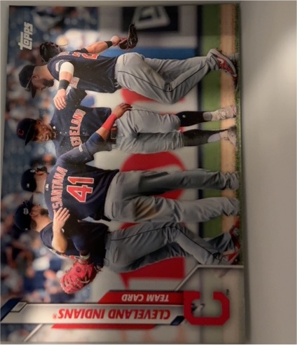 2020 Topps #65 Cleveland Indians Team Card — front