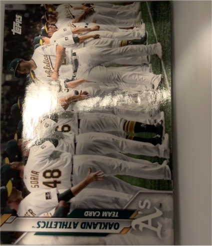 2020 Topps #73 Oakland Athletics Team Card — front