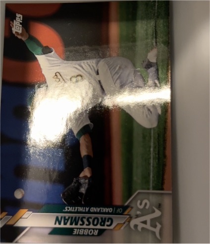2020 Topps #309 Robbie Grossman Oakland Athletics — front