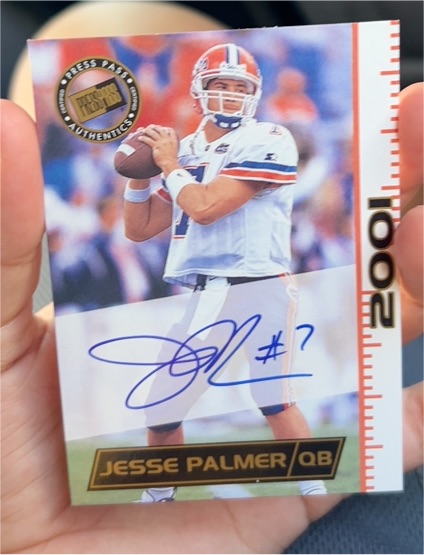 2001 Press Pass #NNO Jesse Palmer — front