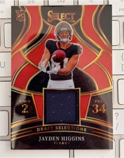 2025 Panini Select Draft Selections #DSM-JHS Jayden Higgins — front