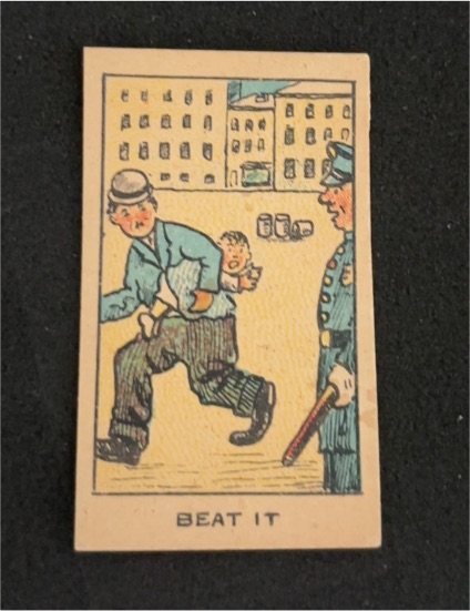 1919 Mayfair Novelty W542 Strip Card Beat It — front