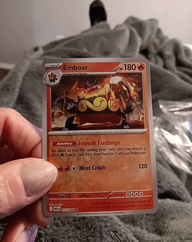 2025 Pokémon SV: White Flare #013 Emboar — front