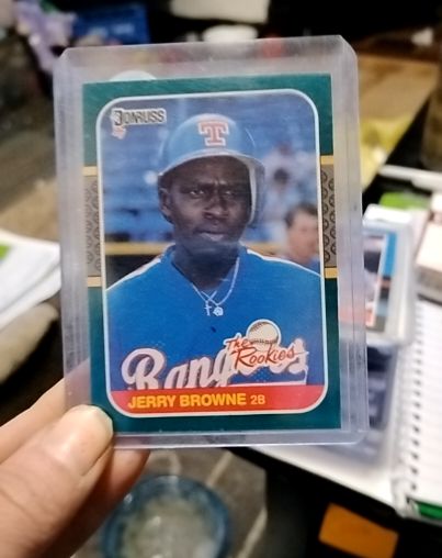 1987 Donruss The Rookies #29 Jerry Browne — front