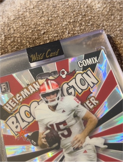 2025 Wild Card Comix # Fernando Mendoza Bloomington Heisman Winner — front