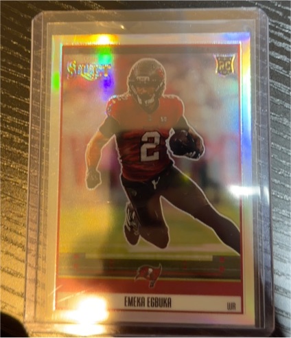 2025 Panini Select Score Throwback #21 Emeka Egbuka — front