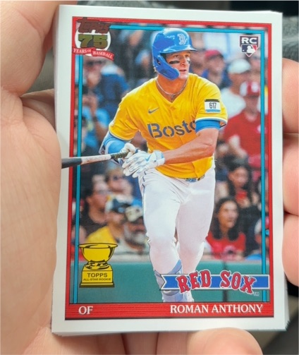 2026 Topps Series 1 75th #T91-71 Roman Anthony — front