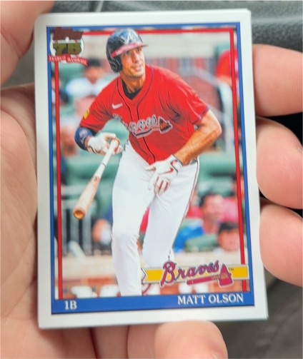 2026 Topps Series 1 #T91-53 Matt Olson — front