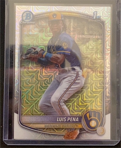 2025 Bowman Chrome #BCP-38 Luis Pena — front