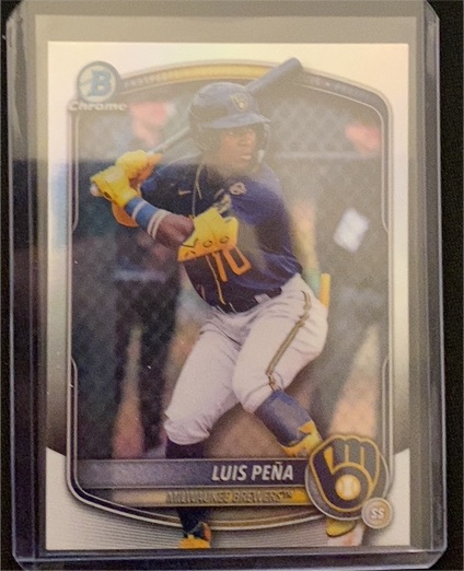 2025 Bowman Draft Chrome #BDC-105 Luis Peña — front