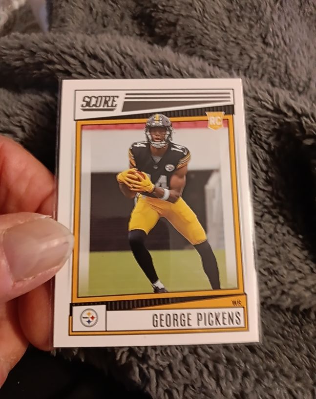 2022 Panini Score #383 George Pickens RC Pittsburgh Steelers — front