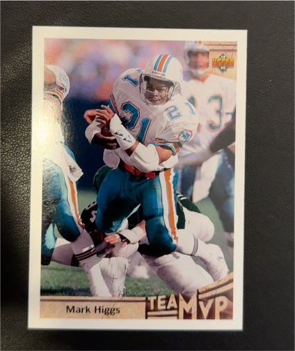 1992 Upper Deck #362 Mark Higgs Miami Dolphins — front