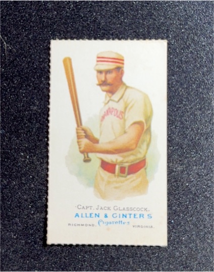 1887 Allen & Ginter N28 #Capt. Jack Glasscock — front