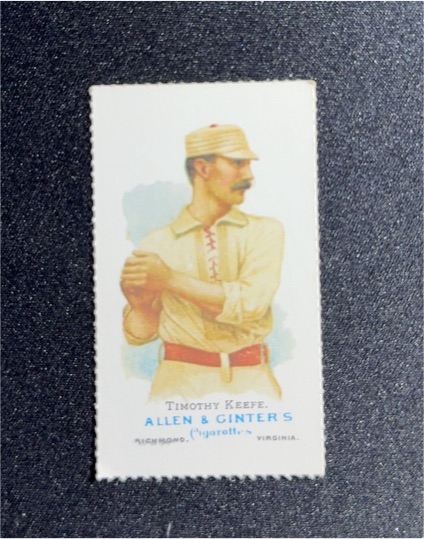 1977 Dover Publications 1887 Allen & Ginter N28 Timothy Keefe — front