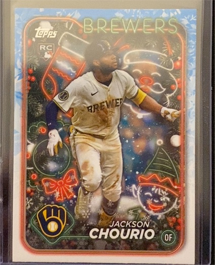 2024 Topps Holiday #H119 Jackson Chourio — front