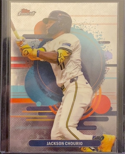2025 Topps Finest #112 Jackson Chourio — front