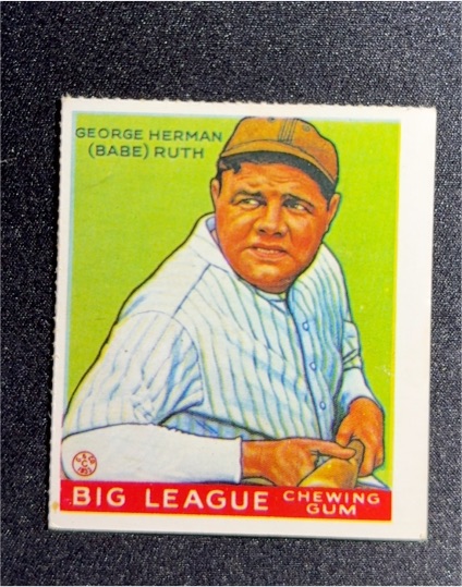 1977 Dover Publications Goudey Big League Gum Reprint #181 George Herman (Babe) Ruth — front