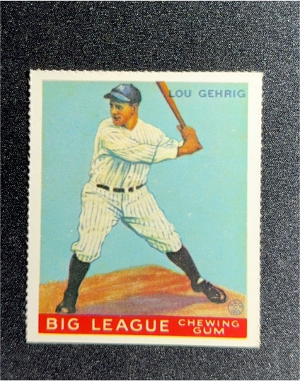 1977 Dover Reprint 1933 Goudey #92 Lou Gehrig — front
