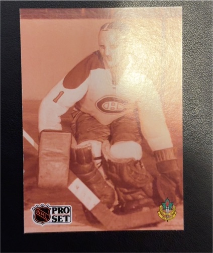 1991-92 Pro Set #341 Jacques Plante — front