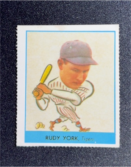 1977 Dover Reprint 1938 Goudey Heads-Up #260 Rudy York Tigers — front
